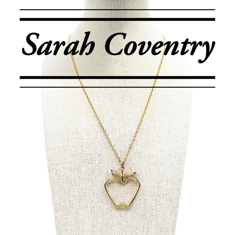 Vintage Sarah Coventry Gold Tone Apple Necklace